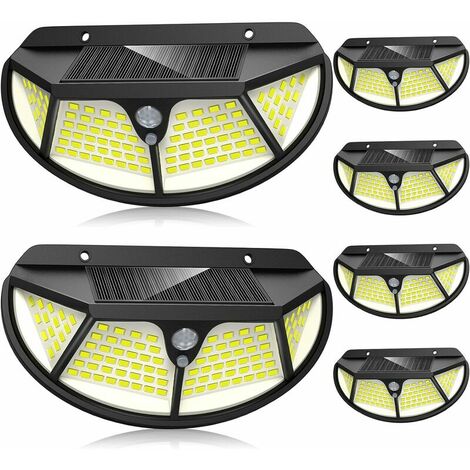 Pieces of Solar Lights for Outdoor with Motion Sensor, 102 LED Solar Motion Sensor Outdoor 2000mAh Solar Lights for Outdoor, 3 Modes Waterproof Solar Light for Garden