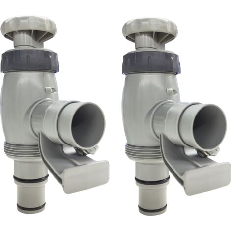 COOCHEER Pieces Piston Pool Valve for Above Ground Pools, Swimming Pool Replacement Parts with On/Off Valve, Pool Accessories for Intex Pool Hose Adapter and Pool Hose Holder