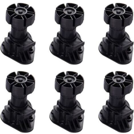pieces plastic cabinet feet, height-adjustable furniture feet for kitchen and bathroom cabinets, 80-120 mm