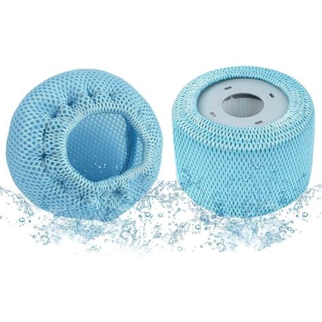 SJQKA Pieces Protective Nets Compatible with Spa Filters, Mesh Cover for Mspa Replacement Filter, Elastic Protective Mesh Filter for Filter Cartridges, Swimming Pool Filter
