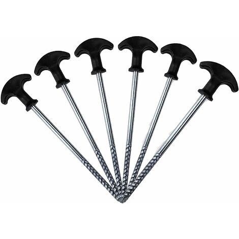 Pieces Rustproof Camping Stakes, Camping Screw Stakes, Tent Hard Ground and Awning Stakes, for Bivvy Tent, for Garden, Camping, Travel, Outdoor