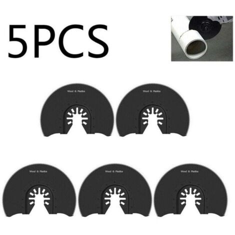 pièces Segment lame de scie métal universel carbure demi-cercle lames de scie oscillantes pour couper le bois plastique métal ouvertures