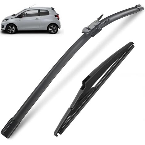 pieces/set front and rear wiper blades compatible with Citroën C1 MK2 Peugeot 108 Toyota Aygo 2019 2018 2017 2016 2015 2014