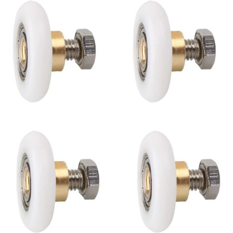 Pieces Shower Door Rollers, Shower Sliding Door Roller Shower Enclosure Replacement Wheel, Sliding Shower Door Replacement Part, 25mm