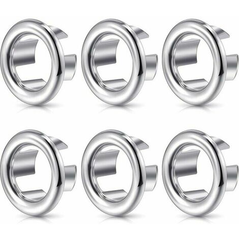 Pieces Sink Overflow Rings, Decorative Kitchen Bathroom Wash Sink Overflow Round Overflow Cover Drain Plug Cover Insert Hole