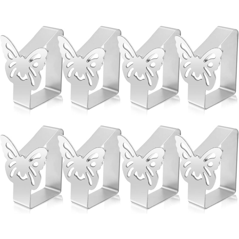 Pieces Thickened Tablecloth Clips, Adjustable Outdoor Tablecloth Clips, Stainless Steel Tablecloth Clip Set, Kitchen Dining Room Outdoor Dining Table
