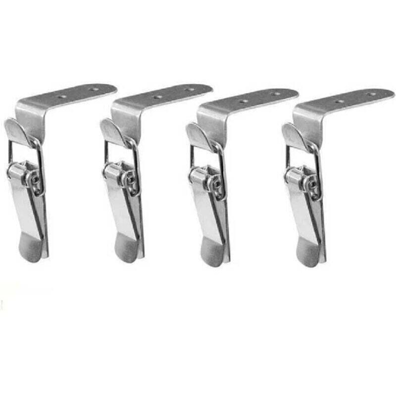 Pieces Toggle Latch, Lever Latch, Spring-Loaded Stainless Steel Toggle Latch for Toolbox, Lever Lock, Drawer, Toolbox, Cupboard, Cabinet, Box (4PCS)