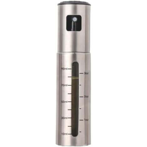 Pièces Vaporisateur Huile d'olive 100ml, Spray de Cuisson en Acier Inoxycable, avec 1 Brosse, 1 Entonnoir, 1 Brosse à huile