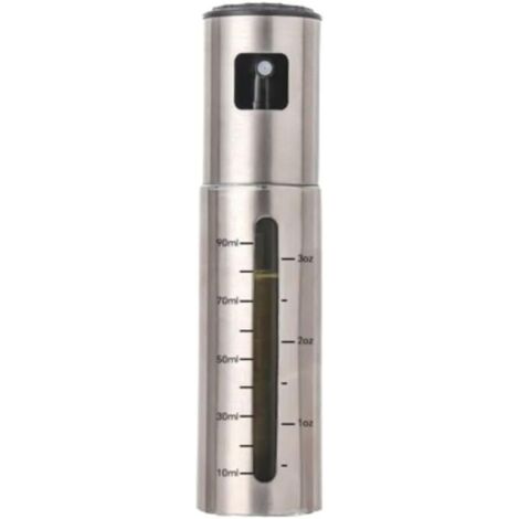 Pièces Vaporisateur Huile d'olive 100ml, Spray de Cuisson en Acier Inoxycable, avec 1 Brosse, 1 Entonnoir, 1 Brosse à huile