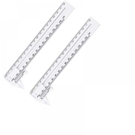 Pied à coulisse, 0-150 mm et 0-180 mm, micromètre à double échelle, pour le travail du bois, mesure du diamètre et de l'épaisseur, blanc 2 pièces