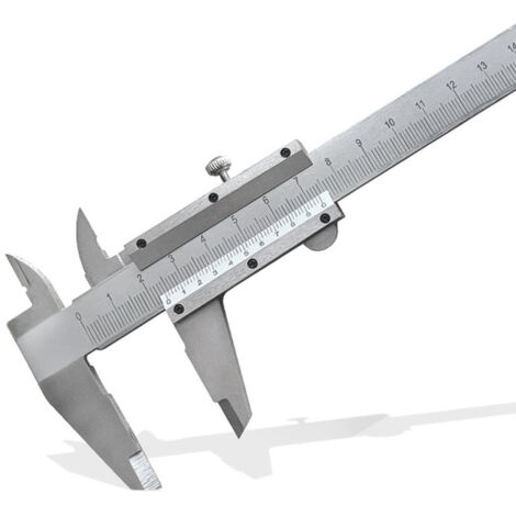 Pied à coulisse à vernier en acier à haute teneur en carbone, mesure intérieure/extérieure/profondeur/longueur/hauteur/épaisseur, 150 mm métrique