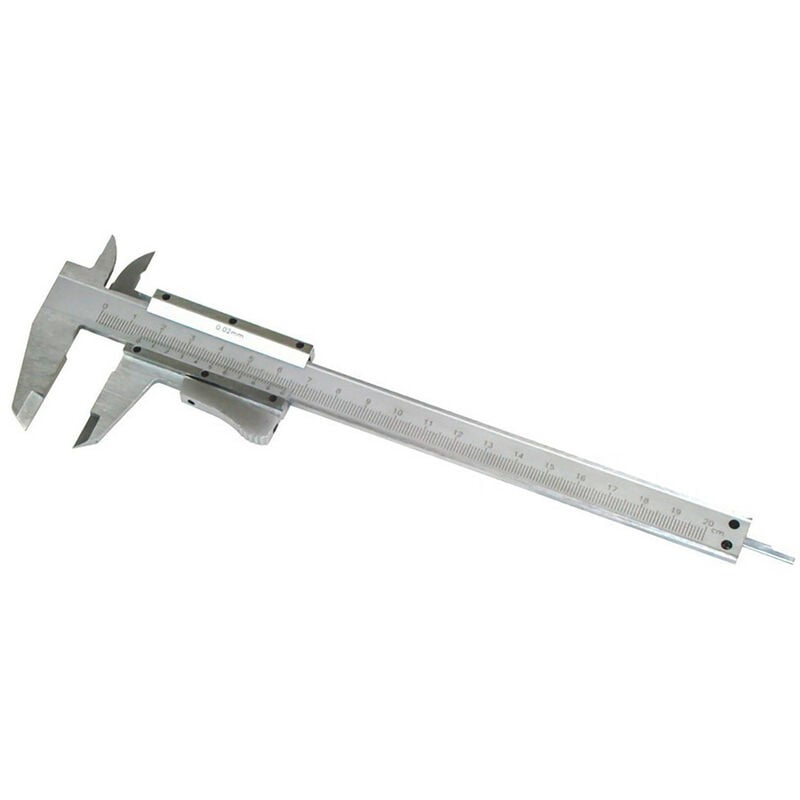 Autobest - Pied à coulisse au 1/50 ème de mm, becs mesure intérieures, jauge de profondeur