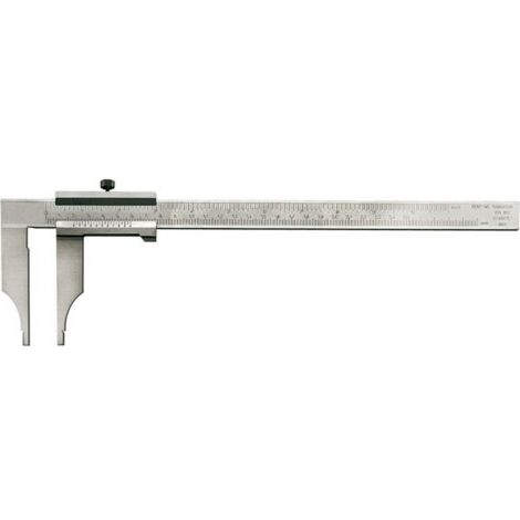 Pied à coulisse d'atelier sans pointes de lames, sans réglage fin, Plage de mesure : 1000 mm, Long. des becs 150 mm