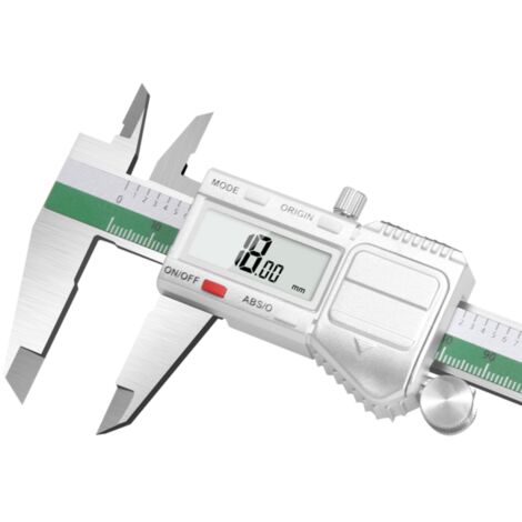 Pied à coulisse électronique numérique 150 mm, mesure précision 0,01 mm, micromètre vernier acier inoxydable étanche IP54