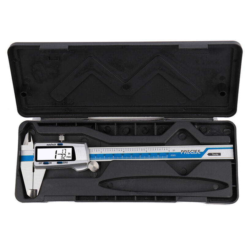 Lifcausal - Pied à coulisse électronique numérique en acier inoxydable Outil de mesure Pied à coulisse micrométrique électronique avec grand écran