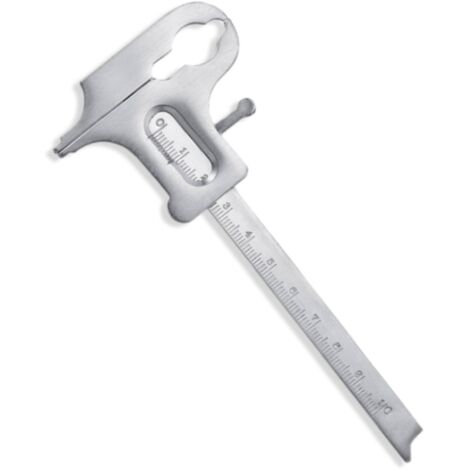 Pied à Coulisse En Acier Inoxydable Dentiste Vernier Valiper Technicien Orthodontique Règle De Mesure Outil 0,1 100 Pour Bijoux Usage Dentaire -