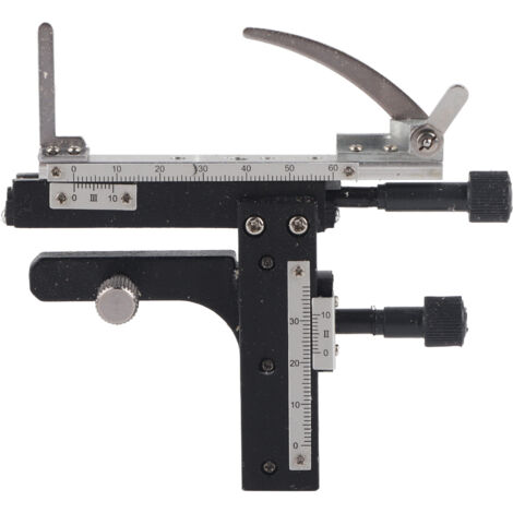 Pied à coulisse Microscope Étape Mécanique Ajustable Calibre De Scène Mobile avec Échelle