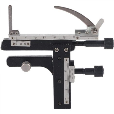 Pied à coulisse Microscope Étape Mécanique Ajustable Calibre De Scène Mobile avec Échelle