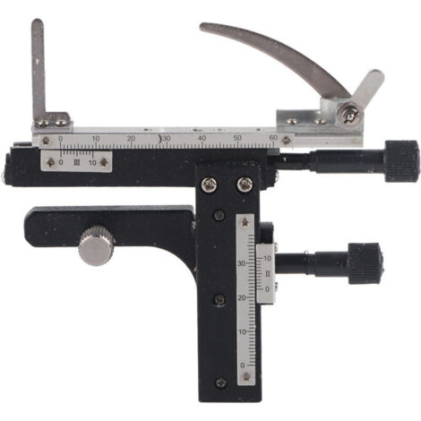Pied à coulisse Microscope Étape Mécanique Ajustable Calibre De Scène Mobile avec Échelle