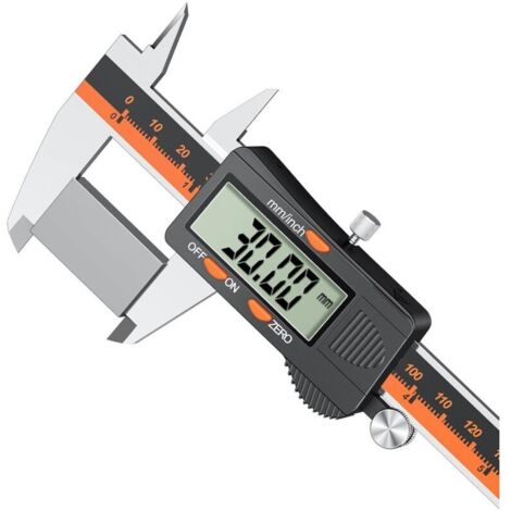 Pied à Coulisse Numérique, 150 mm Micromètre Electronique Pied à Coulisse, Outils de Mesure Pied à Coulisse Avec Conversion MM/Pouce Haute Précision