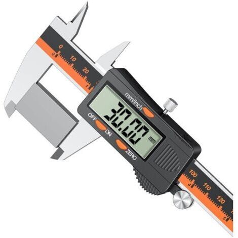Pied à Coulisse Numérique, 150 mm Micromètre Electronique Pied à Coulisse, Outils de Mesure Pied à Coulisse Avec Conversion MM/Pouce Haute Précision