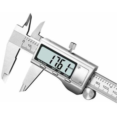Pied à coulisse numérique 150 mm – Précision ±0,02 mm – Écran LCD haute résolution – Étanchéité IP54 – Mesure profondeur et diamètre - 1300EAPB