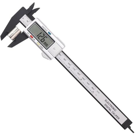 Pied à Coulisse Numérique, 150mm/6 Pouces Caliper Vernier Digital Électronique avec Grand Écran LCD, Conversion Pouces/Métrique, Précision Réglable, Mesure Outil de L'industrie Domestique