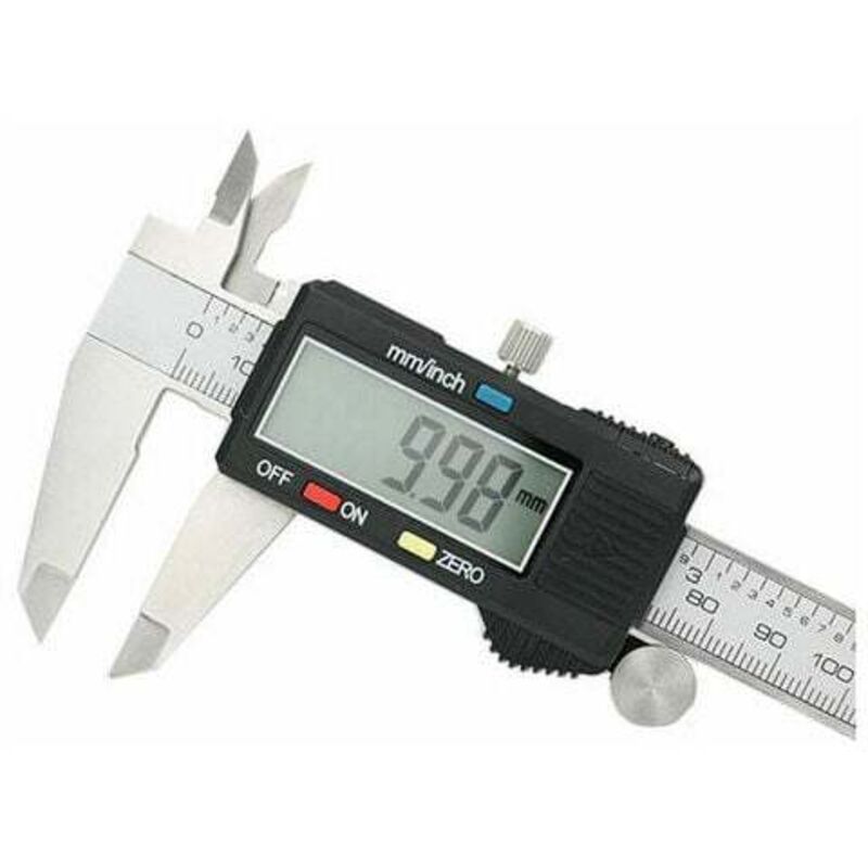 Gotrays - Pied à coulisse numérique, pied à coulisse numérique électronique grand écran en acier inoxydable, précision 0.01MM(0-300 mm)