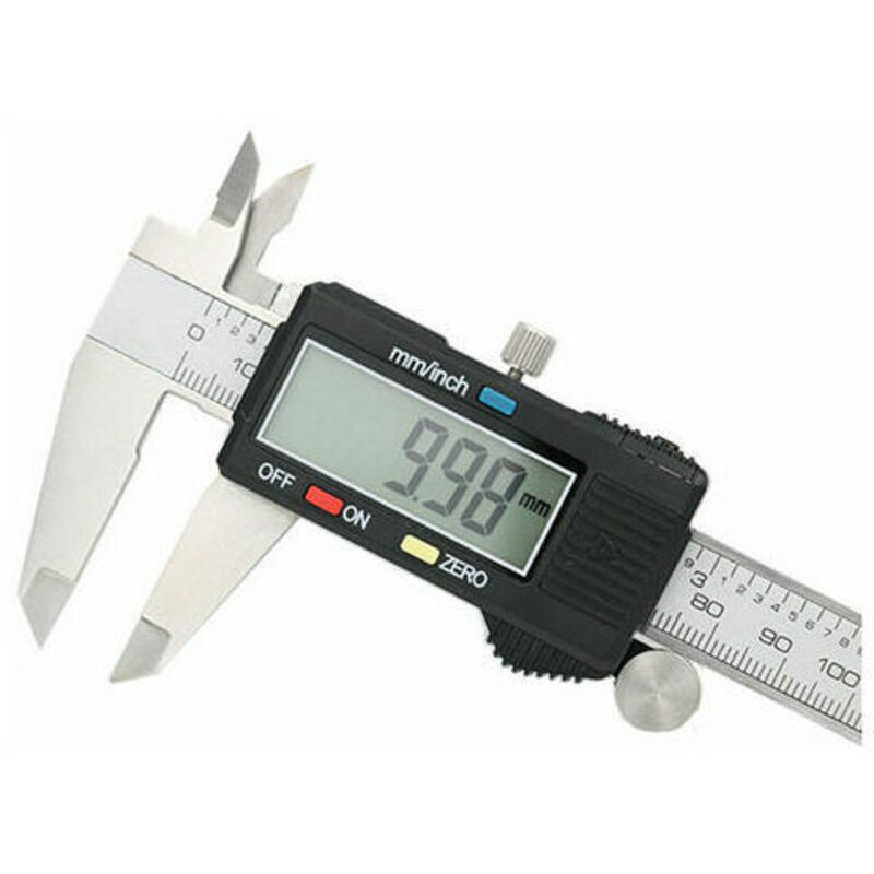 Pied à coulisse numérique, pied à coulisse numérique électronique grand écran en acier inoxydable, précision 0.01MM(0-300 mm)