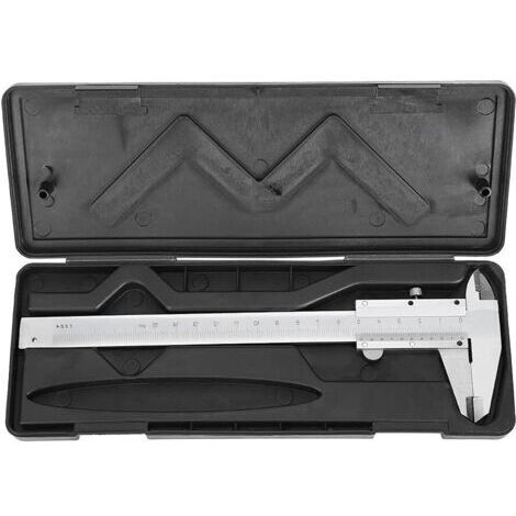 Pied à Coulisse Numérique, Vernier à Pied en Métal en acier au Carbone, Outil de Mesure de Jauge Micrométrique avec Boîtier de Rangement en Plastique Pour Mesurer 0-150 Mm / 0-6 Pouces