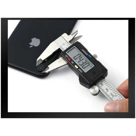 Pied a Coulisse,Pied à Coulisse Digital 150mm Acier Inoxydable Grand écran LCD Précision Réglable 0.02mm,mm/inch conversion,Résiste aux Eclaboussures,Mesure de l'industrie domestique