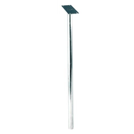 PIQUET U400 ALUMINIUM - PLATINE FIXE - Gris