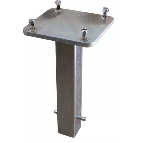 Pied ancré pour poteaux rabattables 900-76 + boulons de fixation