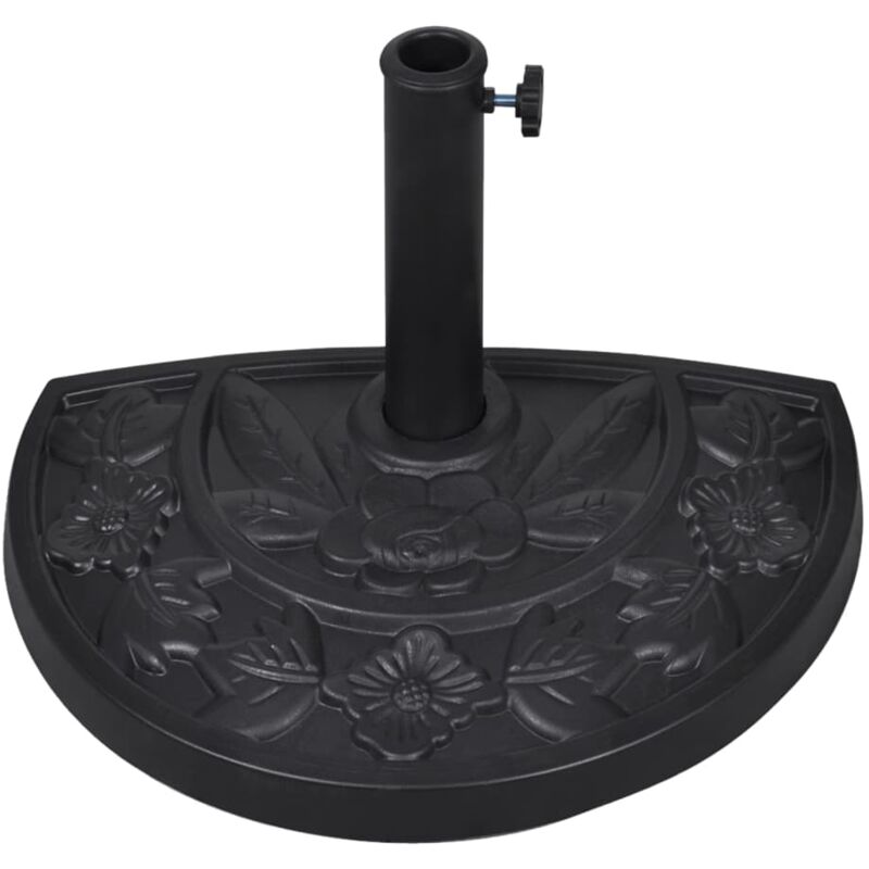 Mercatoxl - Socle de parasol demi-rond Résine