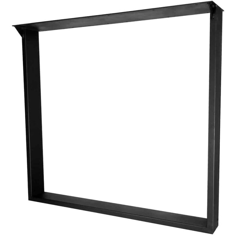 Pied cadre acier noir H.70cm L.77cm