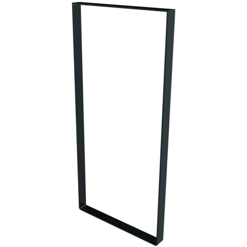Pied cadre acier noir H.85cm L.40cm