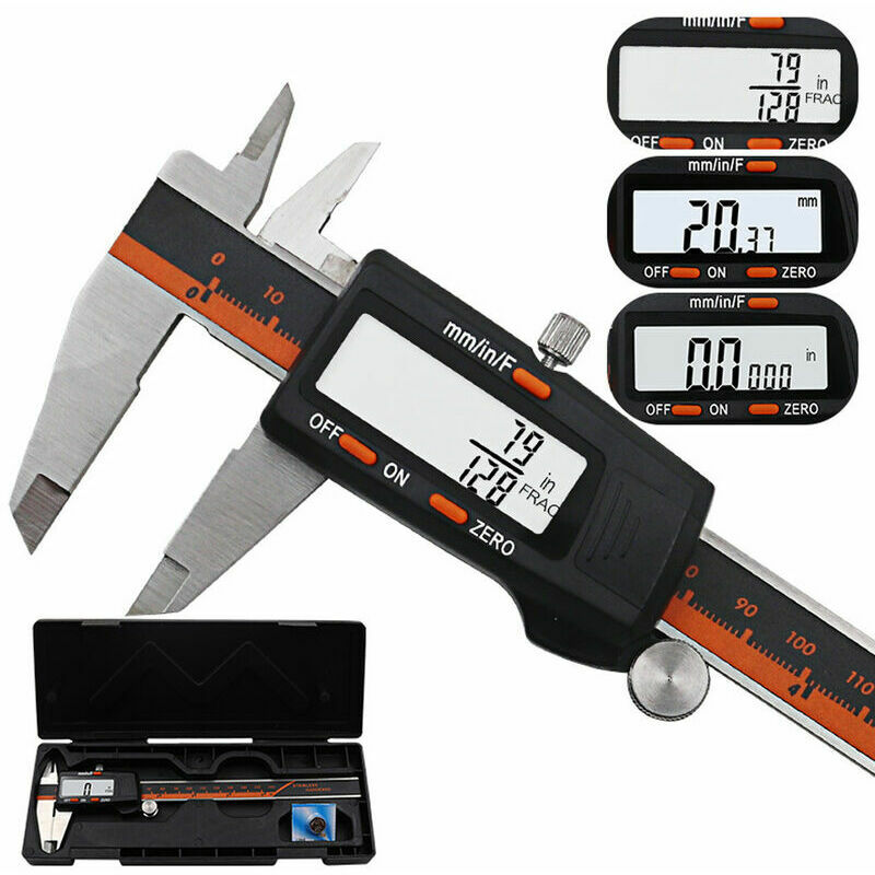 Premier - Pied à Coulisse Digital 150mm lcd Vernier En Acier Numérique électronique