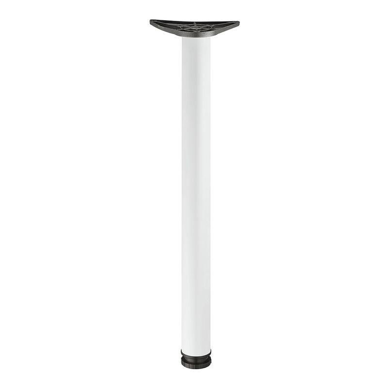 Notre Selection - Pied de table rondella diamètre 60mm hauteur 710mm acier laqué blanc - 635.06.776