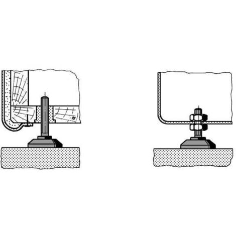 Pied d'apparecchio PB Fastener Nero 38 mm 110 mm