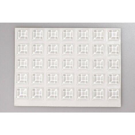 Pied d'appareil TOOLCRAFT 2127C70-C autocollant, carré transparent (Ø x H) 12.7 mm x 3.1 mm 70 pc(s)