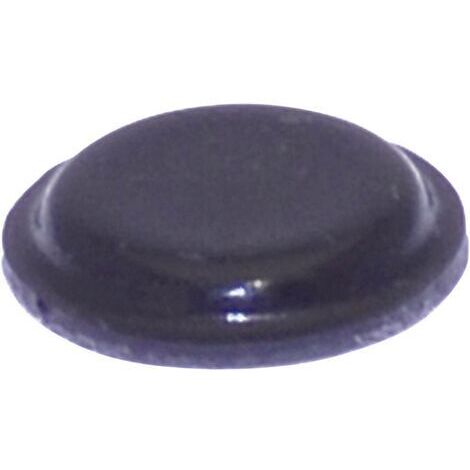 Pied d'appareil TOOLCRAFT PD2120SW autocollant, rond noir (Ø x H) 10.1 mm x 1.8 mm 1 pc(s) W79164