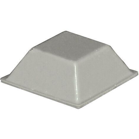 Pied d'appareil TOOLCRAFT PD2205G autocollant, carré gris (L x l x H) 20.5 x 20.5 x 7.5 mm 1 pc(s) W79104