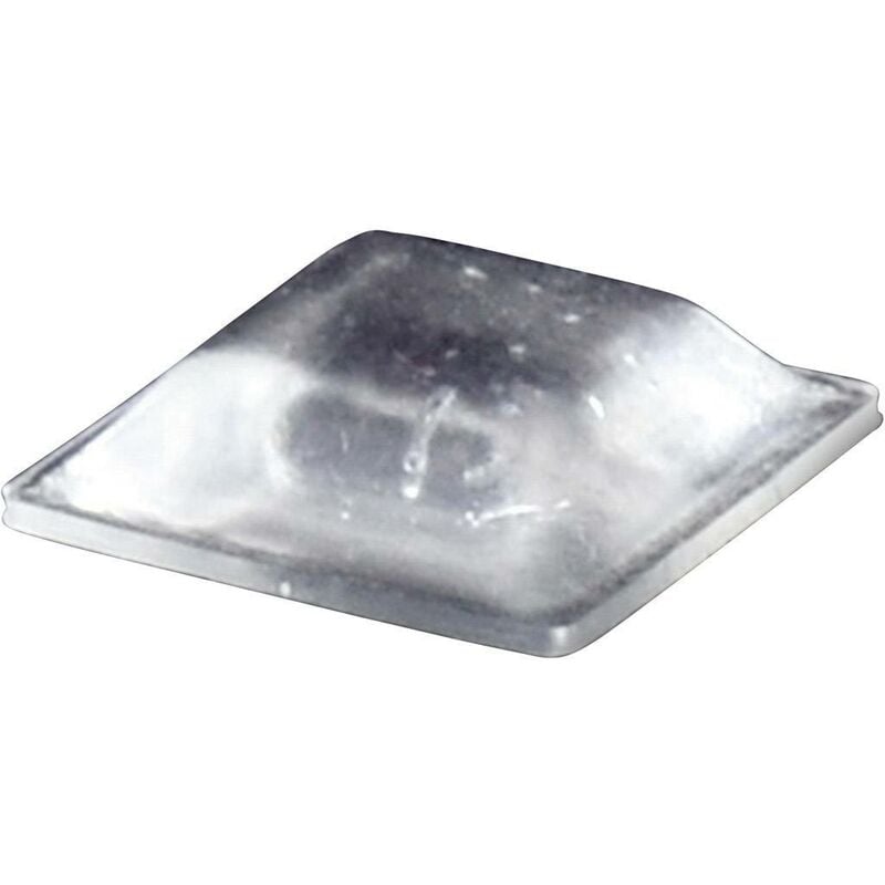 Toolcraft - Pied d'appareil PD2127C autocollant, carré transparent (l x l x h) 12.7 x 12.7 x 3.1 mm 1 pc(s) W79325