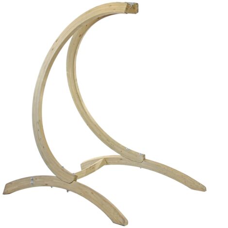Pied de balancelle Globo Stand en épicéa imperméabilisé – Dimensions 127 x 170 x 136 cm – Capacité 120 kg – Raccords inox – Amazonas