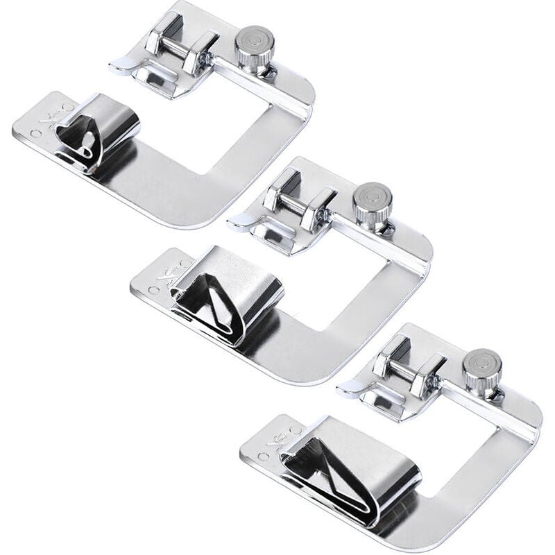 Benobby Kids - Pied-de-biche en trois pieces pour machine a coudre electrique multifonctionnelle domestique Pied-de-biche a ourlet 4/8 6/8 8/8