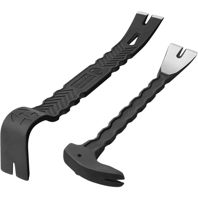 Pied de Biche 2 Pièces Arrache Clou 300mm et 380mm maxpower Pieds-de-biche Mini Pied de Biche Palette