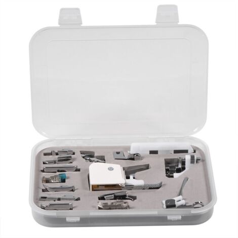 Pied-de-biche multifonctionnel pour Machine à coudre Brother Janome Singer, 15 pièces, Kit d'accessoires