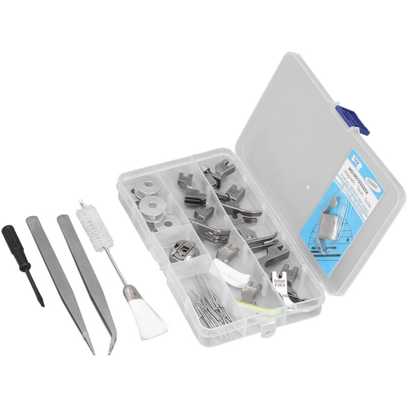 Pied-de-biche pratique Machine à coudre industrielle Jeu de pieds-de-biche de remplacement en acier inoxydable