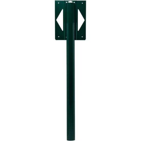 Pied de boîte aux lettres elliptique Renz - Finition brillante - alu anodisé - Vert - ral 6005