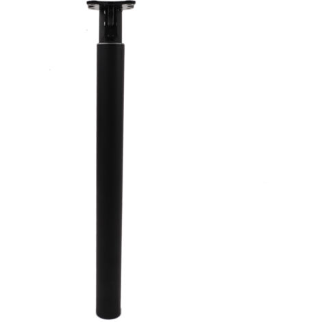 Pied de bureau réglable, support de levage pliable en acier inoxydable noir pour camping-cars et yachts.